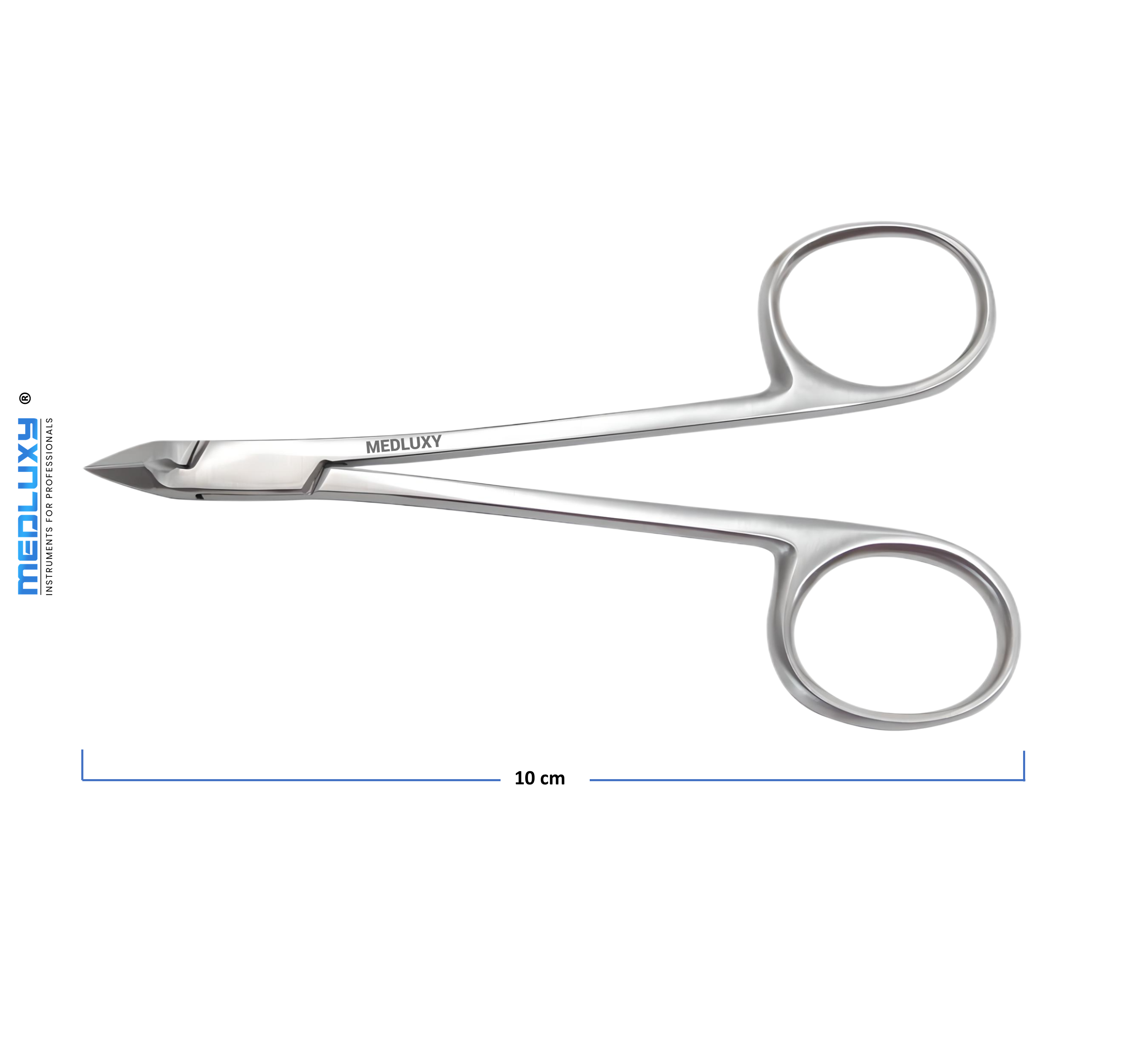 Medluxy - Nagelriemtang - Schaarvormig - 10 cm - 4 mm - RVS - MP0200